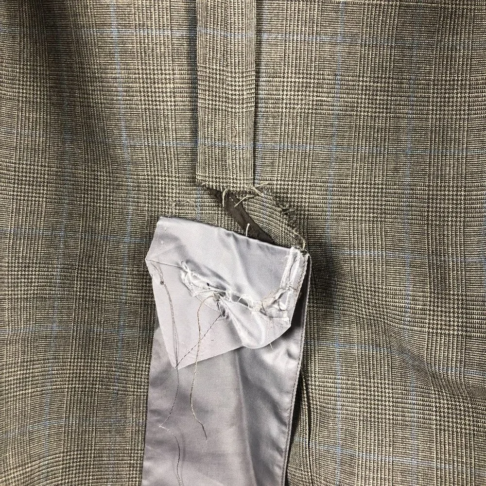 Brooks Brothers Vintage Men's Size 41R Grey Blue Wool Blend Sport Coat Blazer